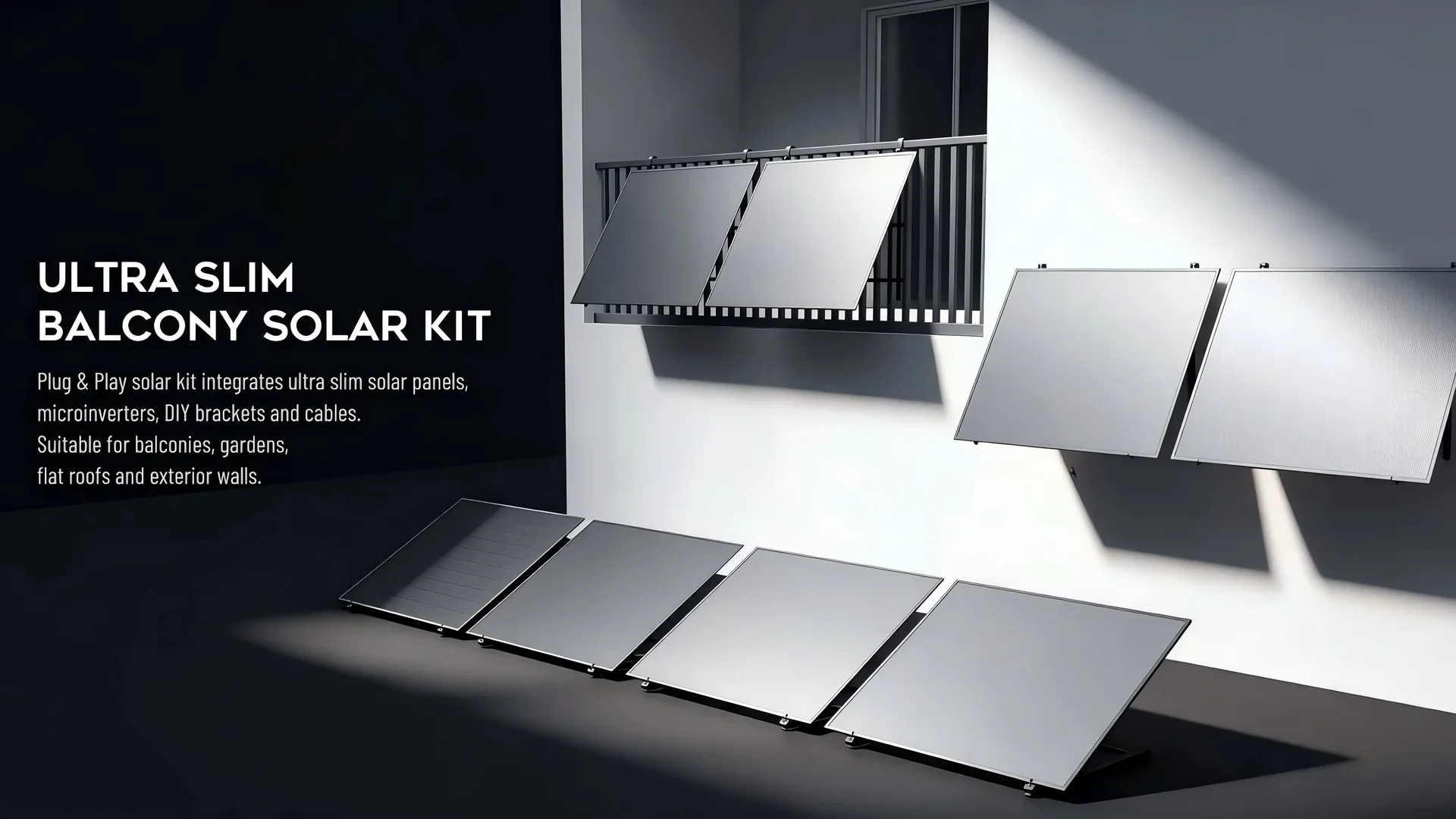 Solivic ULTRA Slim Balcony Solar Kit