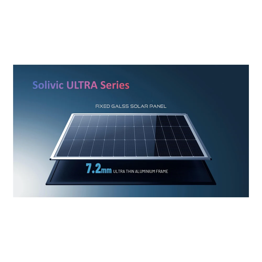 Solivic ULTRA Series Fixed Glass Solar Panel